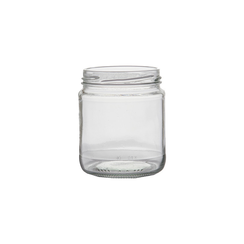300ml glass, rund, 350g med honning