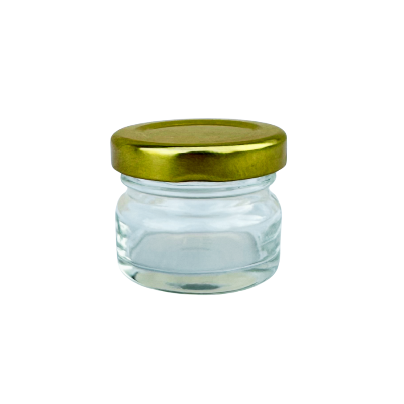 21ml glass, rund, 30g med honning