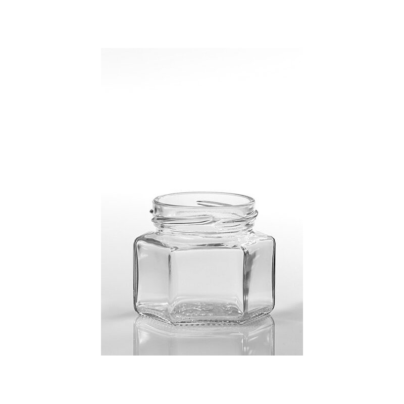 100ml 6-kant glass, 125g med honning