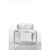 100ml 6-kant glass, 125g med honning