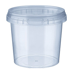 365ml plastbeger, klar, 450g med honning